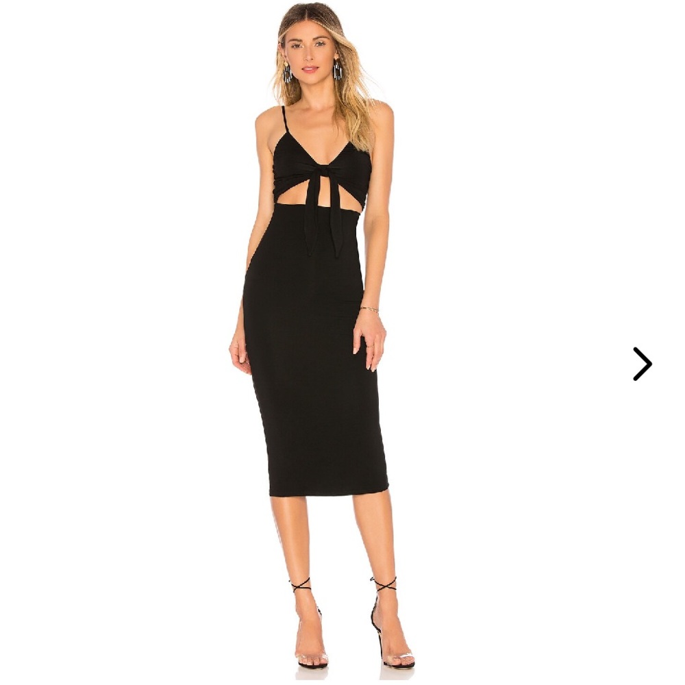 Lovers + Friends Elise Midi in Black